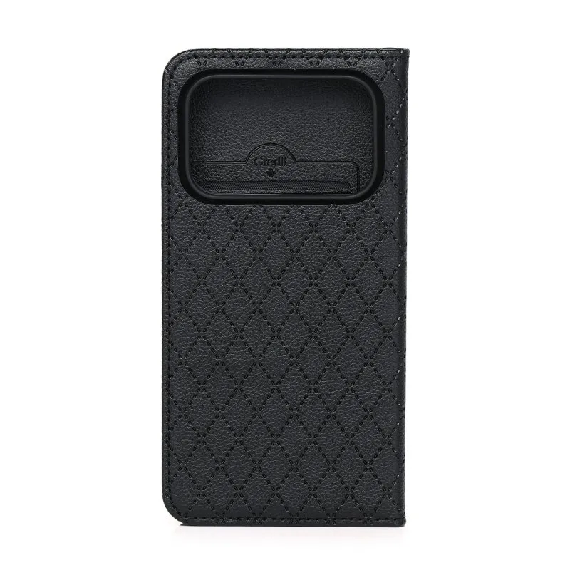 Futrola SMART CARO za HONOR 600 / HONOR 600 Pro crna