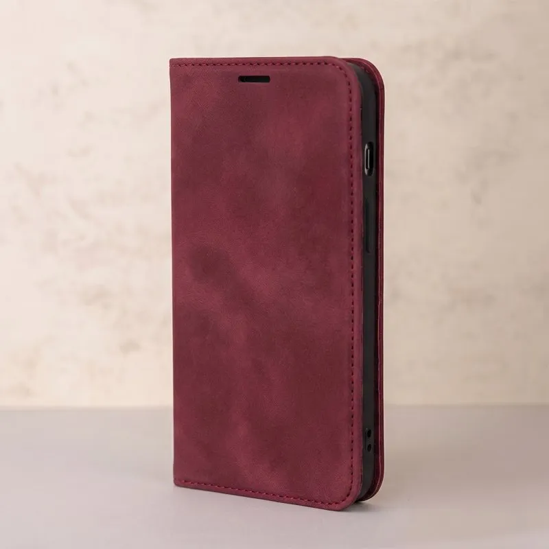 Futrola Smart Suede za HONOR 600 Lite bordo