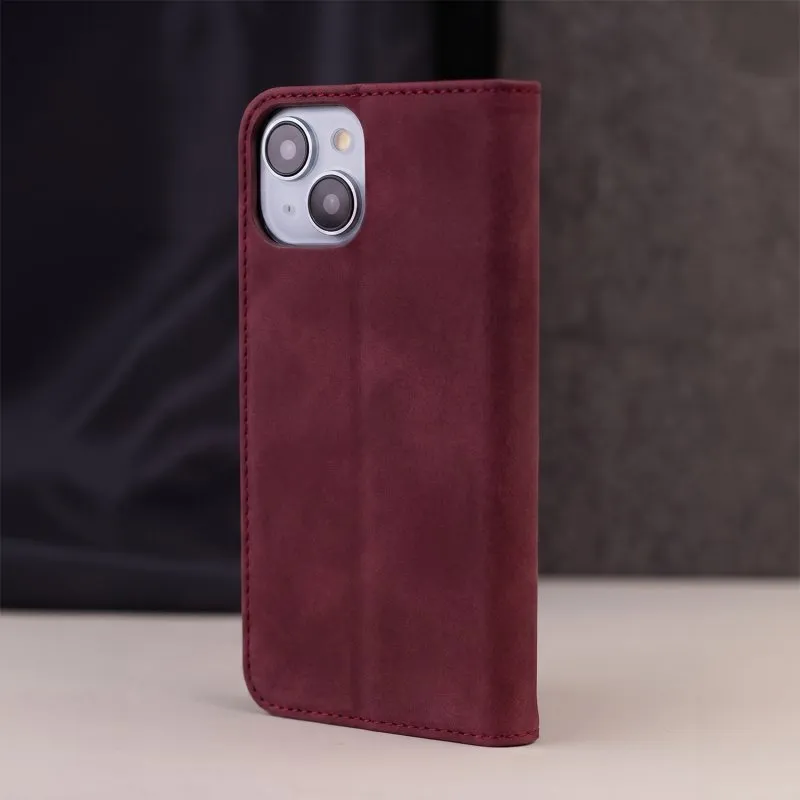 Futrola Smart Suede za iPhone 17 (6.3) bordo