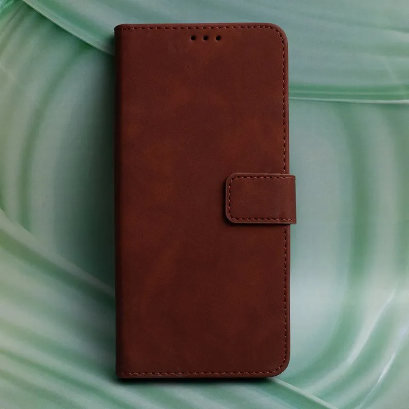 Futrola Smart Velvet za Xiaomi Redmi Note 14 4G braon
