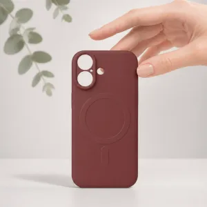 Futrola Soft Touch MagSafe za iPhone 17 braon