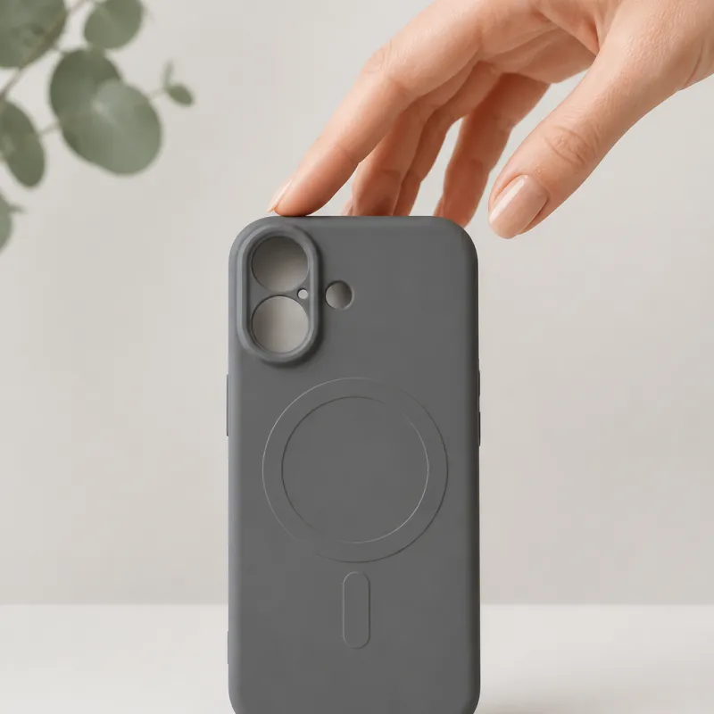 Futrola Soft Touch MagSafe za iPhone 17 Pro Max siva