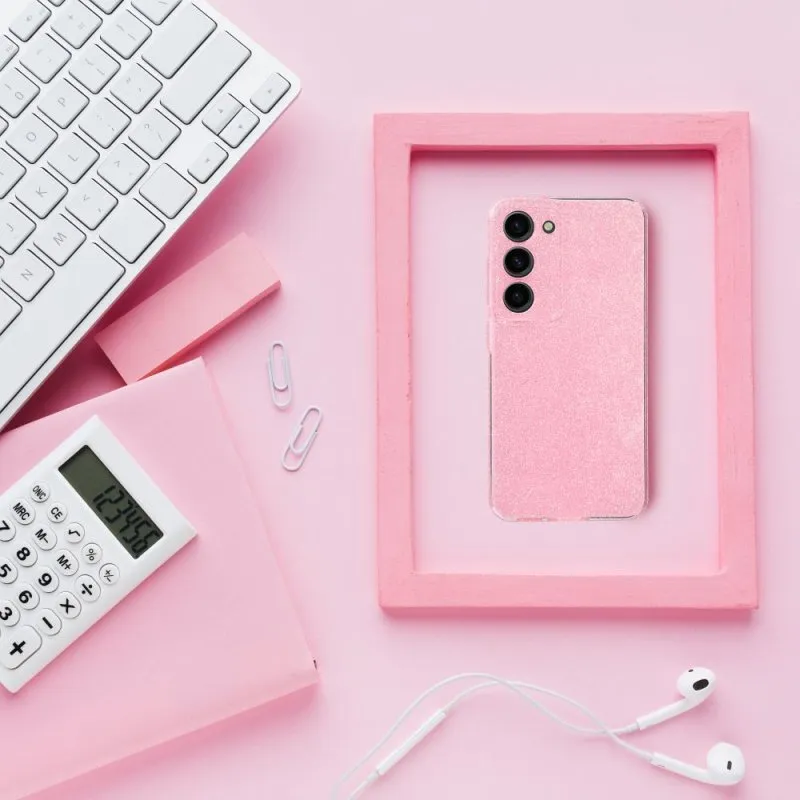 Futrola CLEAR CASE 2MM BLINK za Samsung Galaxy A27 5G roze