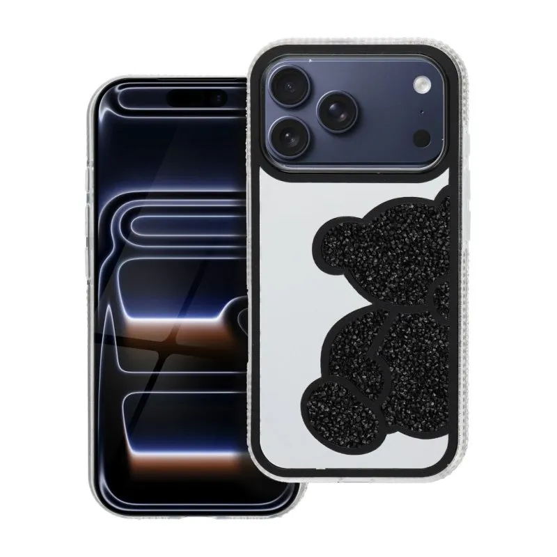Futrola TEDDY BEAR za iPhone 17 Pro / 18 Pro crna