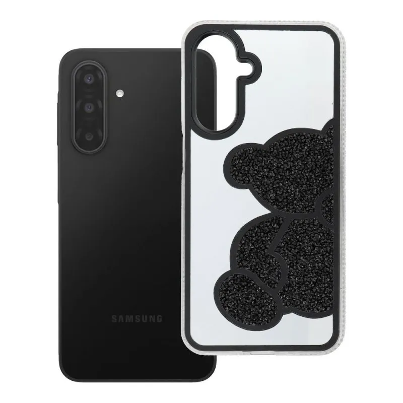 Futrola TEDDY BEAR za Samsung Galaxy A17 / A18 crna