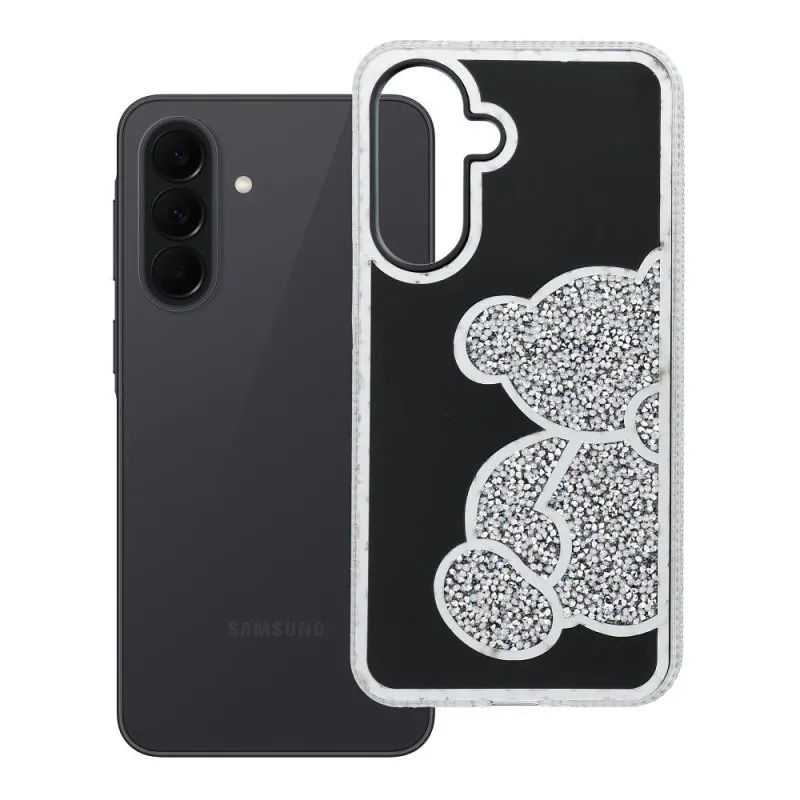 Futrola TEDDY BEAR za Samsung Galaxy A37 5G srebrna