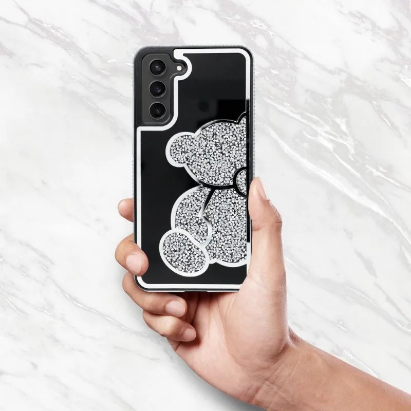 Futrola TEDDY BEAR za Samsung Galaxy S25 FE srebrna