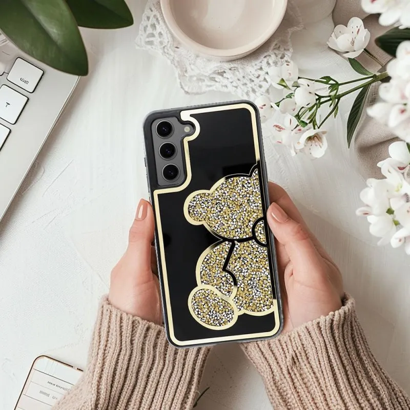 Futrola TEDDY BEAR za Samsung Galaxy S25 FE zlatna