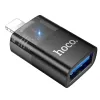 OTG adapter Lightning na USB-A Hoco UA36 crni providni