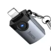 OTG adapter Lightning na USB-A Hoco UA46 Victory sivi
