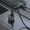 Auto punjac Hoco USB-A + Type C QC3.0 PD 30W + kabl Type C na Type C Z57A crni