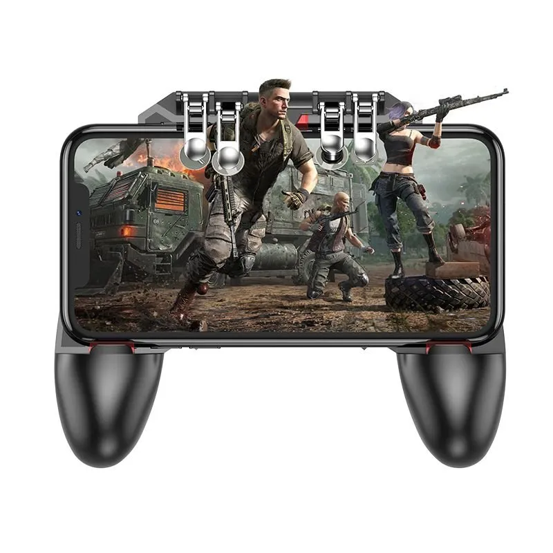 Gamepad kontroler za telefon Hoco GM7 Six Finger crni