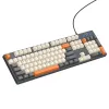 Zicna tastatura QWERTY Hoco GM61 trobojna bela / siva / narandzasta