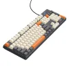 Zicna tastatura QWERTY Hoco GM61 trobojna bela / siva / narandzasta