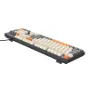 Zicna tastatura QWERTY Hoco GM61 trobojna bela / siva / narandzasta