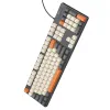 Zicna tastatura QWERTY Hoco GM61 trobojna bela / siva / narandzasta