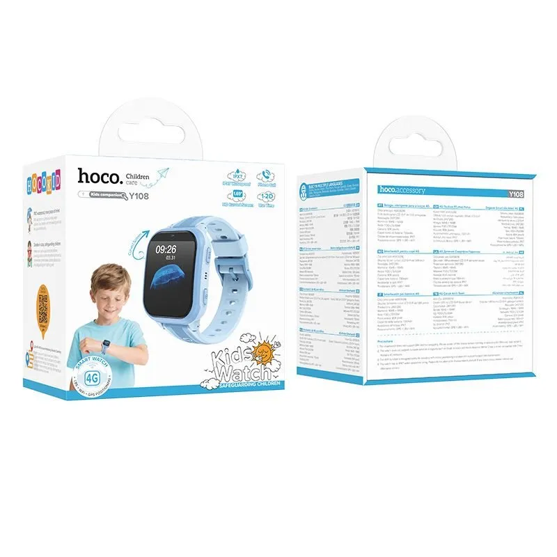 Deciji pametni sat Hoco Y108 1,69" 4G GPS sa funkcijom poziva plavi