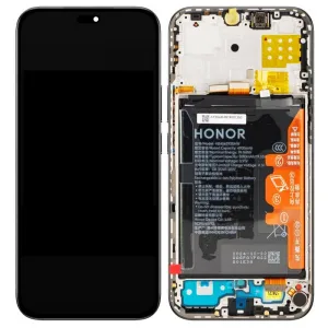 LCD + touchscreen + frame + baterija  za Honor X8C midnight black FULL ORIGINAL EU