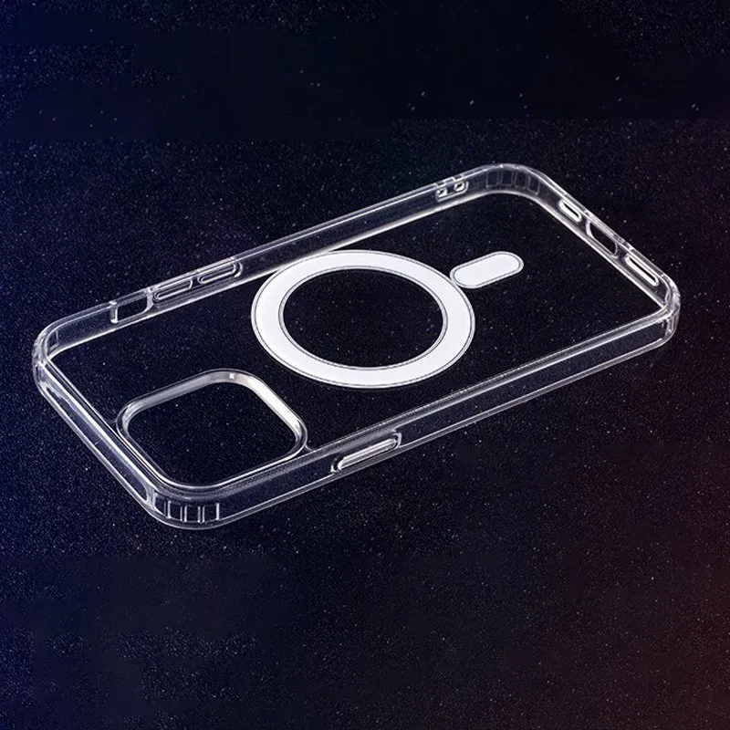Futrola ANTI SHOCK 1.5 mm MagSafe za Samsung Galaxy S25 FE providna sa velikim otvorom za kameru