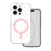 Futrola Bubble Dots Mag za iPhone 15 Pro (6.1) bela