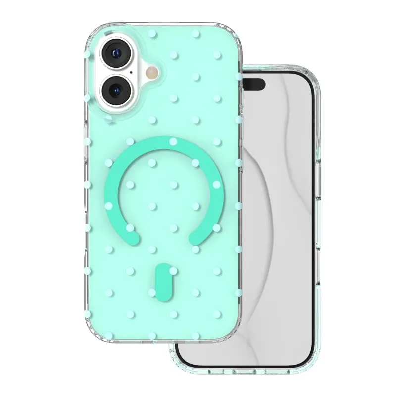 Futrola Bubble Dots Mag za iPhone 17 (6.3) zelena