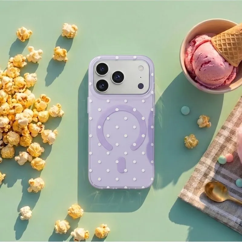 Futrola Bubble Dots Mag za Samsung Galaxy S26 Ultra ljubicasta