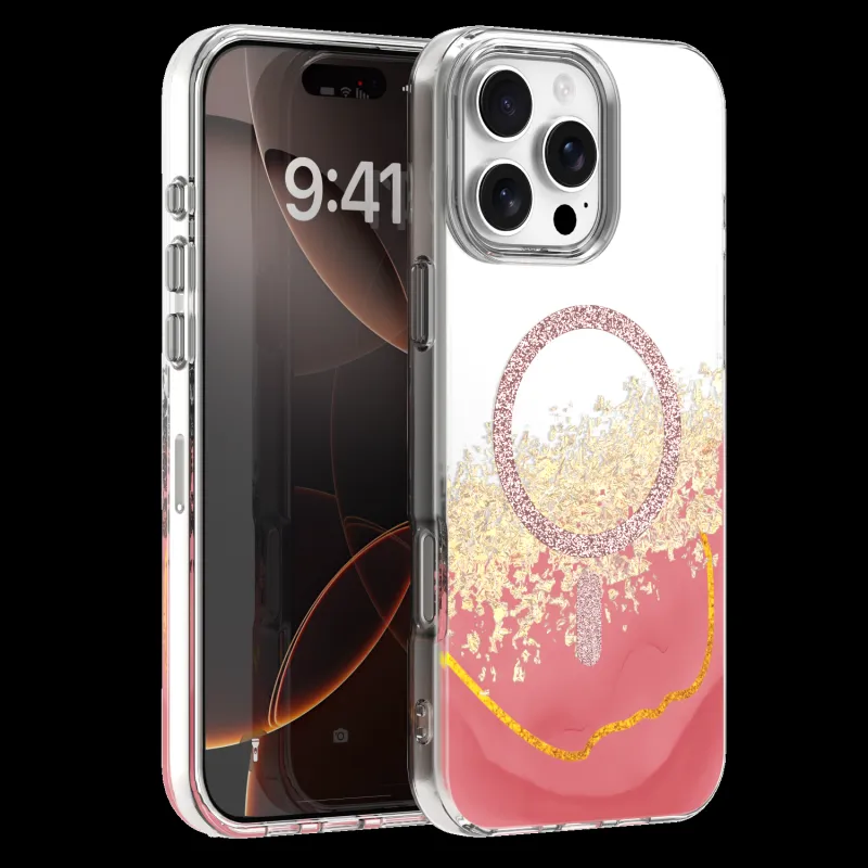 Futrola EPOXY MAG za iPhone 16 Pro Max (6.9) roze