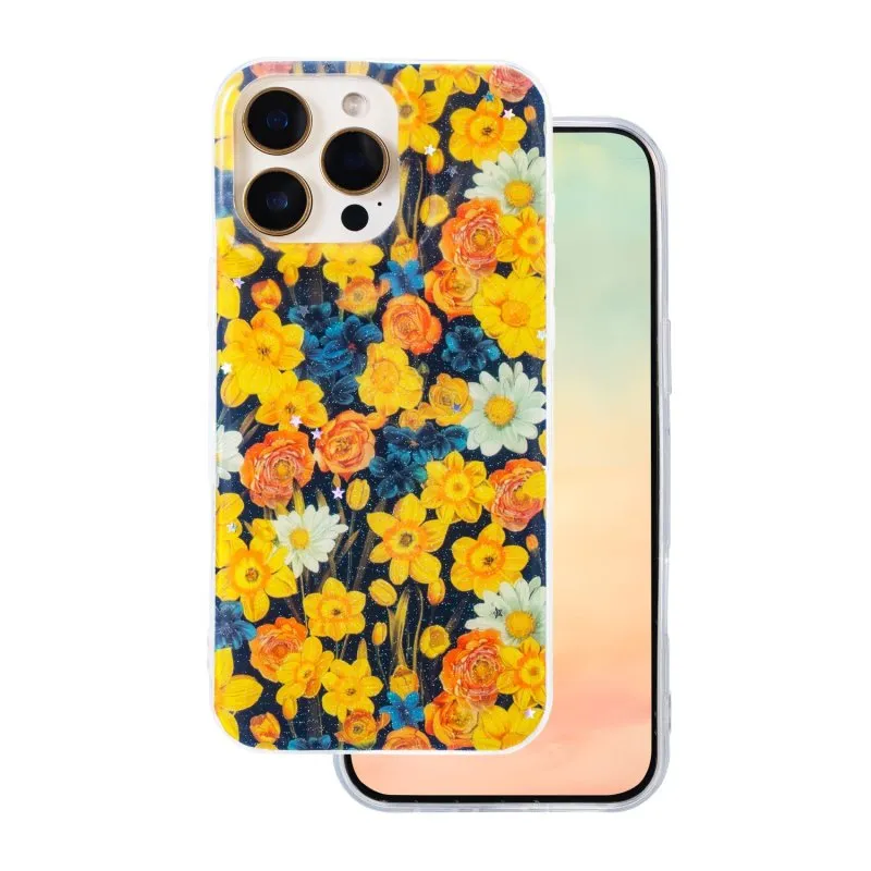 Futrola Glow Glam za iPhone 15 Pro (6.1) narandzasta