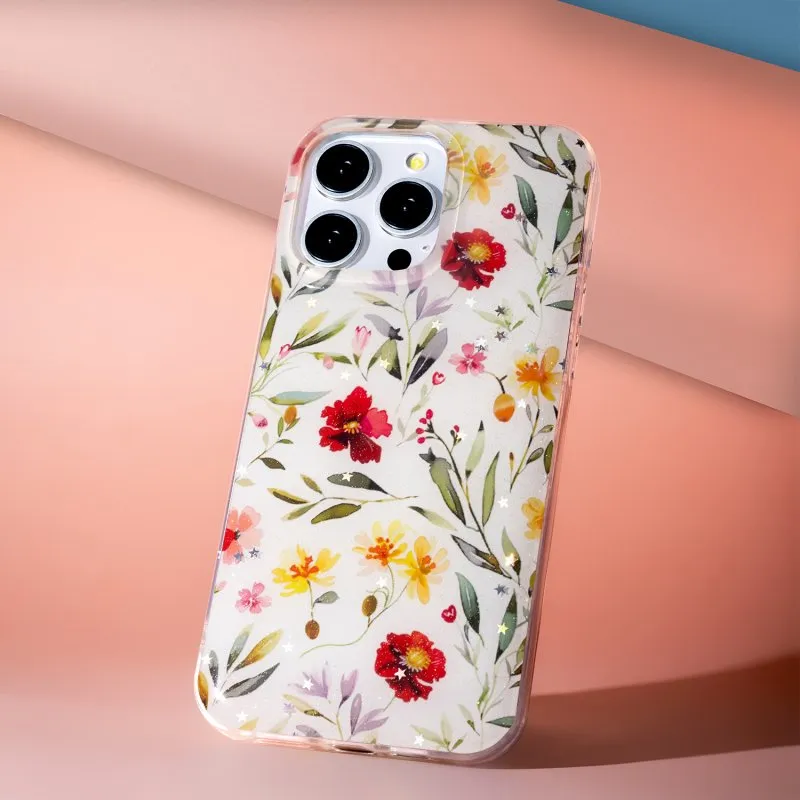 Futrola Glow Glam za iPhone 15 Pro (6.1) bela