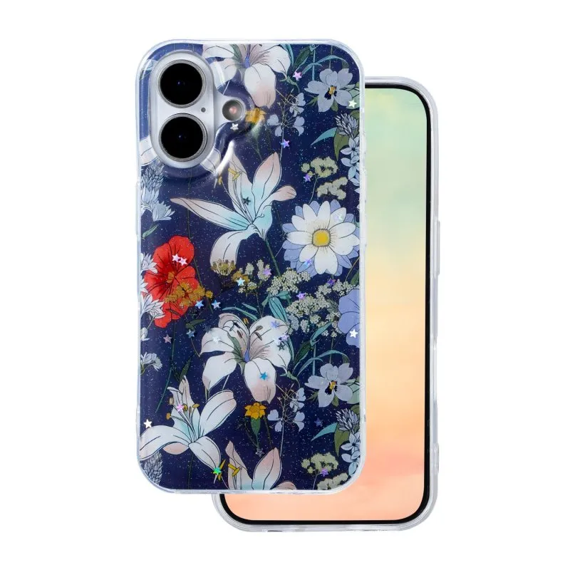 Futrola Glow Glam za iPhone 16 (6.1) plava