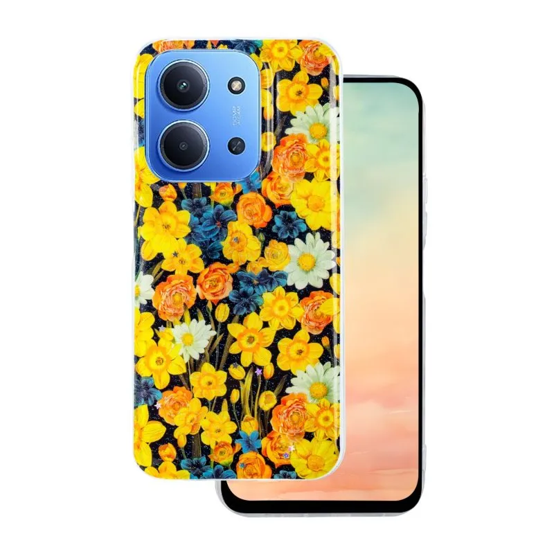 Futrola Glow Glam za Xiaomi Redmi 15 4G EU / 15 5G narandzasta