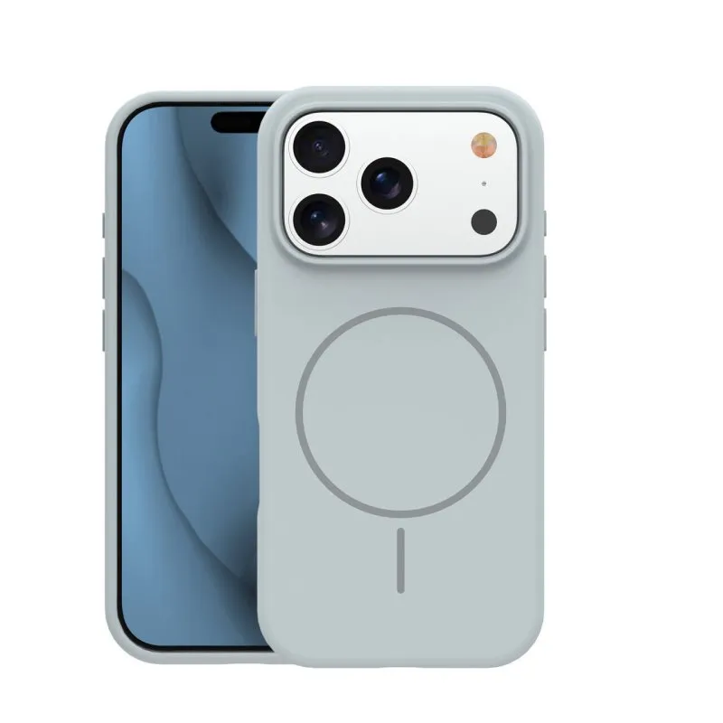 Futrola SILICONE THIN MAG za iPhone 17 Pro / iPhone 18 Pro (6.3) srebrna