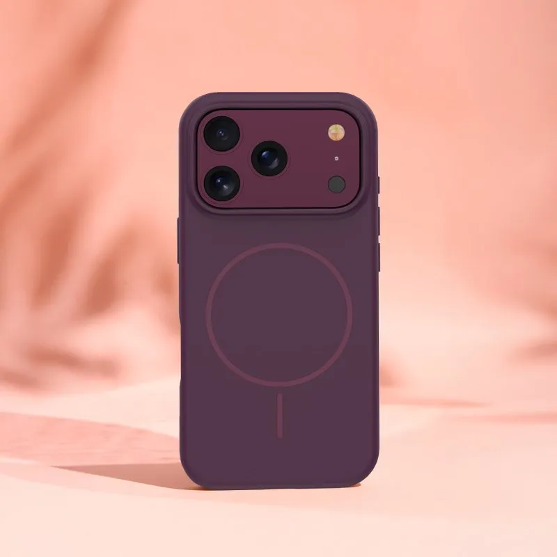 Futrola SILICONE THIN MAG za iPhone 17 Pro Max / iPhone 18 Pro Max (6.9) tamna visnja