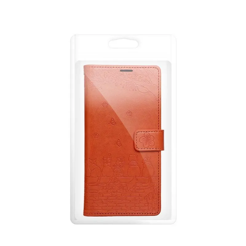 Futrola flip MEZZO BOOK za Samsung Galaxy A17 macke braon