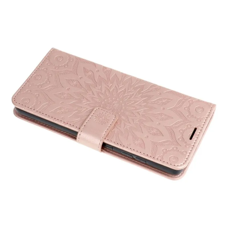 Futrola flip MEZZO BOOK za Samsung Galaxy A57 5G mandala roze zlatna