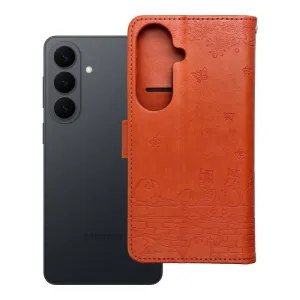 Futrola flip MEZZO BOOK za Samsung Galaxy S26 macke braon