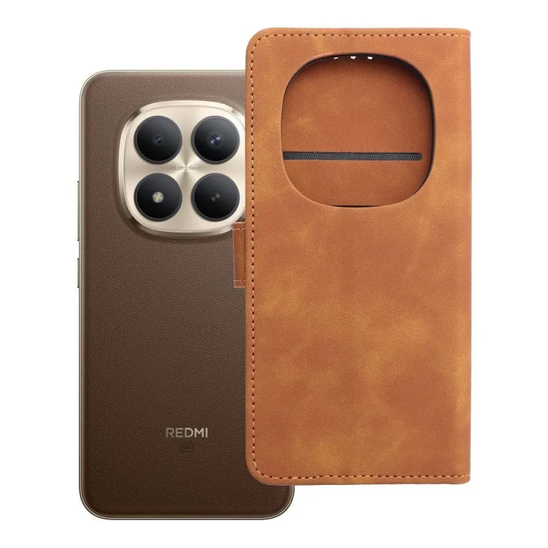 Futrola flip TENDER CASE za Xiaomi Redmi Note 15 Pro Plus 5G braon