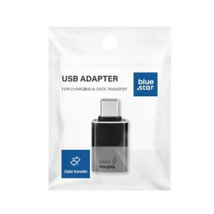 Adapter USB-A 3.0 na USB-C BLUE STAR crni