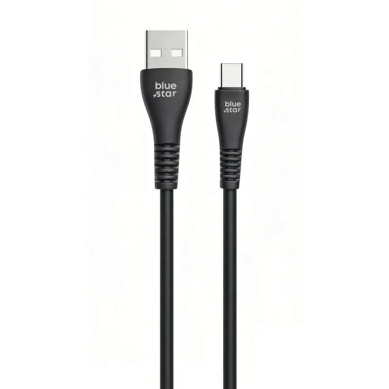 Kabl USB-A na USB-C BLUE STAR 2A 12W 1 m PJ-DG4-A crni