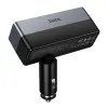 Auto punjac Hoco USB-A + USB-C + 2x prikljucak za upaljac PD QC3.0 max 240W/24V Z65B crni