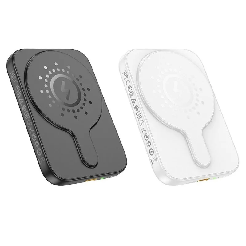Power bank Hoco MagSafe 5000 mAh QC PD 18W J117 crni