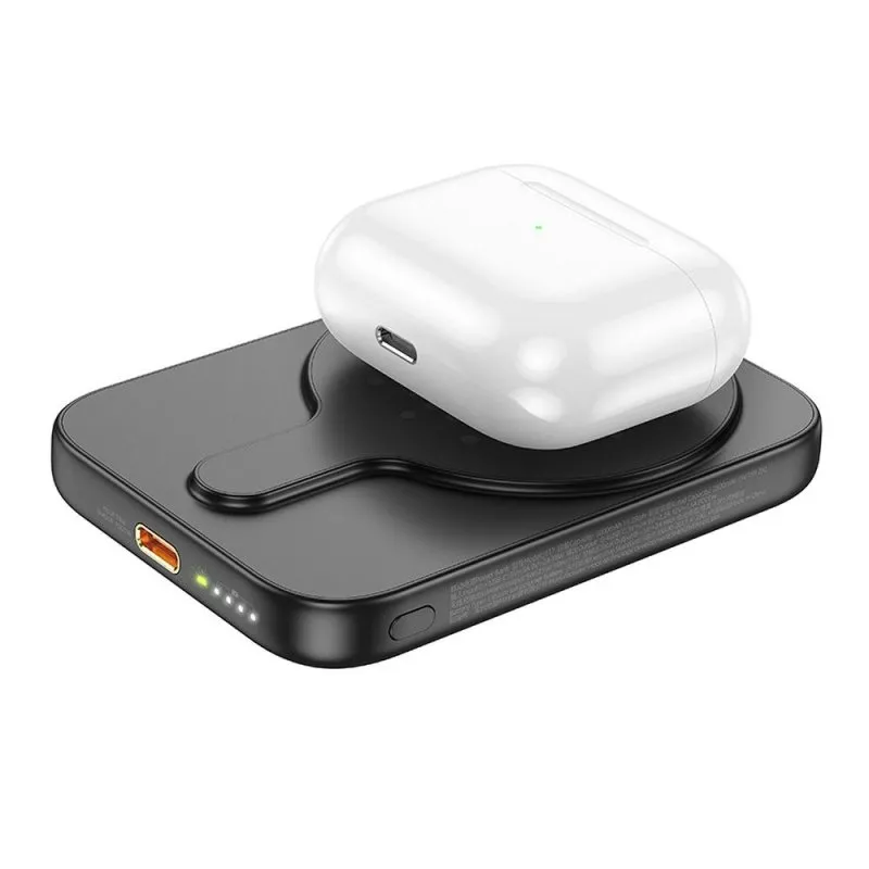 Power bank Hoco MagSafe 5000 mAh QC PD 18W J117 crni