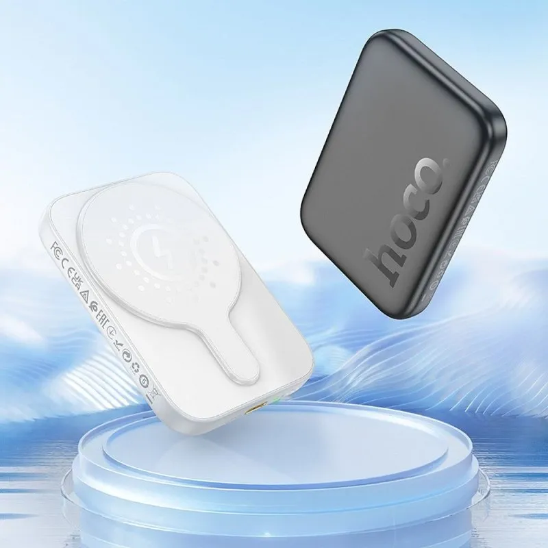Power bank Hoco MagSafe 5000 mAh QC PD 18W J117 crni