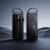 Power bank Hoco 10000 mAh QC PD 2A 22,5W sa ugrađenim USB-A, USB-C, Lightning i Micro USB kablovima J156 crni