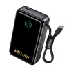 Power bank Hoco 20000 mAh QC PD 2A 45W sa ugrađenim USB-C kablom Q54 metal sivi