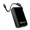 Power bank Hoco 20000 mAh QC PD 2A 45W sa ugrađenim USB-C kablom Q54 metal sivi