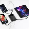 Power bank Forcell F-Energy F10K6 Multicharge 10000 mAh PD QC3.0 3A 22,5W sa ugrađenim USB-C i Lightning kablovima crni