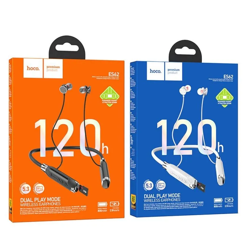 Bezicne slusalice Hoco ES62 sive