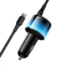 Auto punjac Hoco USB-A + 2x USB-C PD QC3.0 37W + kabl USB-C na USB-C Z69A crni