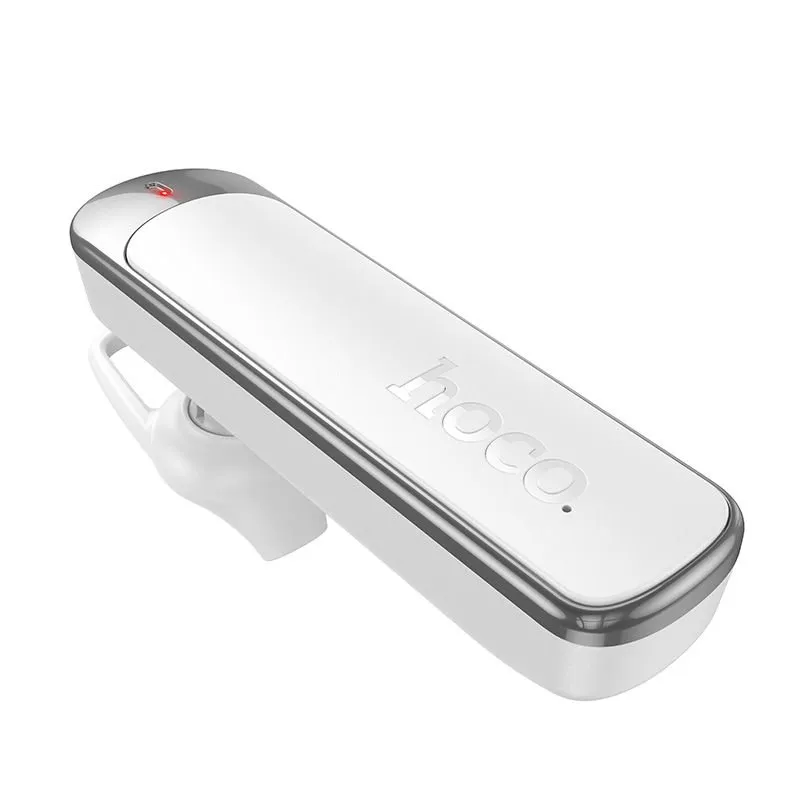 Bezicna mono slusalica Hoco E201 ENC Bluetooth 6.0 130 mAh bela